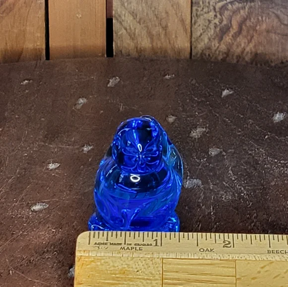 Mini Blue Glass Bird Figurine - Picture 9 of 13